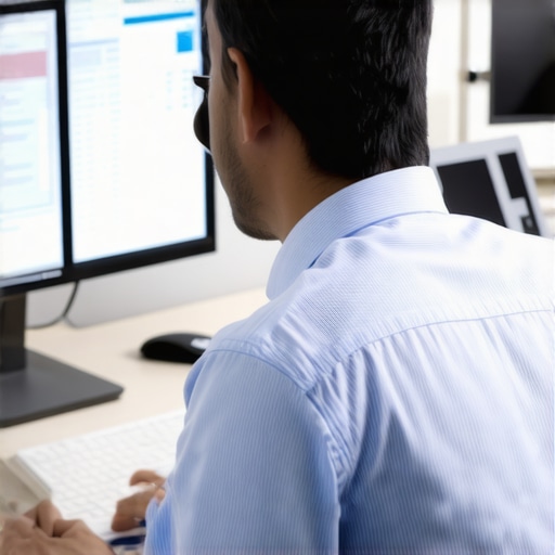 A professional analyzing credit reports and making disputes on a computer