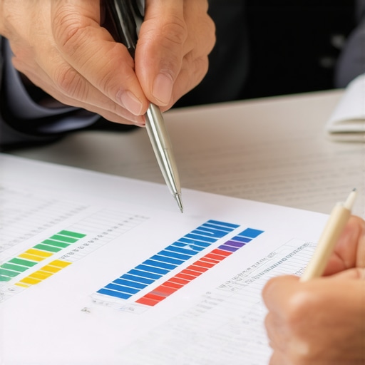 A financial advisor discussing credit reports with a client, illustrating credit management strategies.