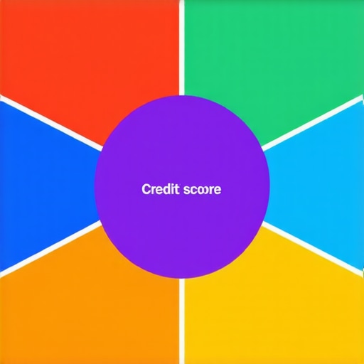 Diagram illustrating complex interactions among credit score factors