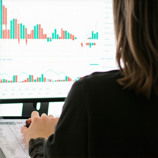 Deep Data Analysis for Credit Repair Success Person examining detailed credit reports on a computer screen with financial graphs