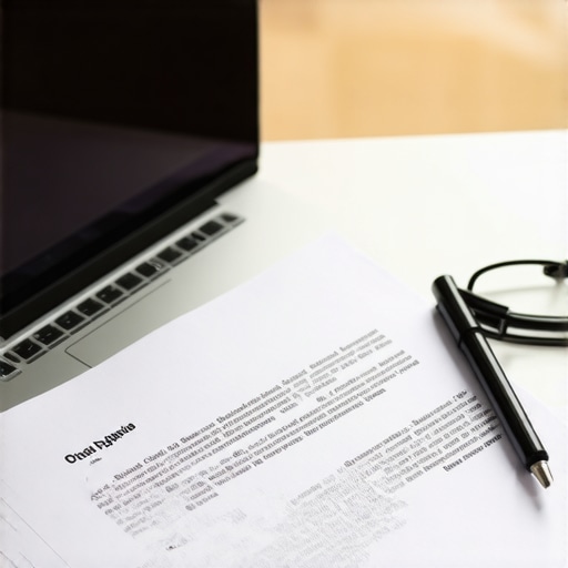 Dispute letter with supporting documents on a desk for credit repair