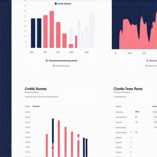 Screenshot of credit monitoring dashboard highlighting credit scores and alerts for ongoing credit maintenance.