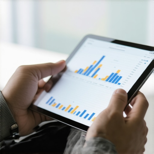 Using Credit Monitoring Tools for Long-Term Maintenance Person analyzing credit report on tablet for credit health management