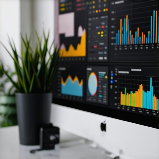Credit Monitoring Dashboard for Long-Term Credit Management Computer screen showing credit score graphs and account details for effective credit maintenance