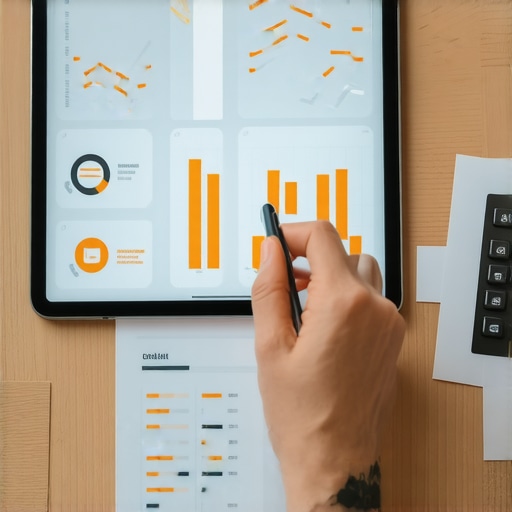 Effective Credit Management Tools in Action Person analyzing credit reports on digital devices with financial charts.