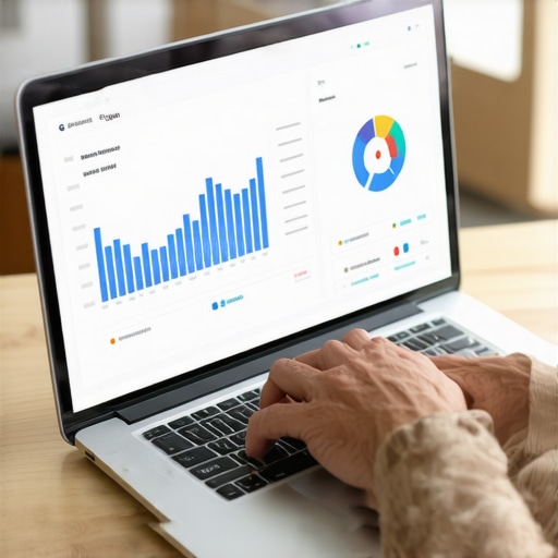 Effective Credit Monitoring Tools Person analyzing credit report data on a laptop as part of credit repair process.