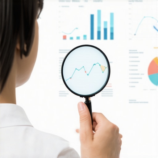 Individual scrutinizing credit report documents closely for errors.