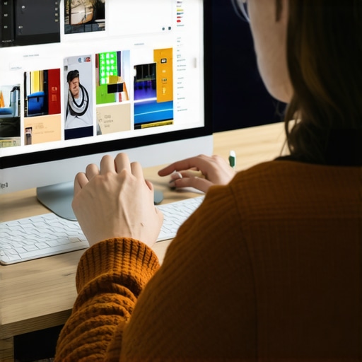 Person arranging photo proofs and documents on desk for credit report correction.