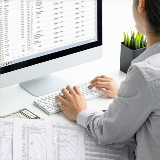 Reviewing Credit Disputes Individual analyzing credit reports and preparing disputes electronically.