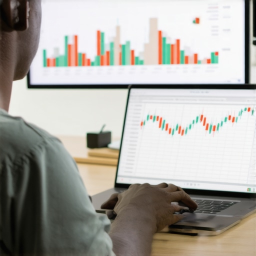 Monitoring Credit for Long-Term Success Person reviewing credit alerts on a laptop to maintain good credit standing