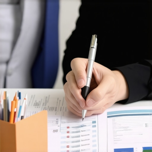 Person and advisor analyzing credit reports together