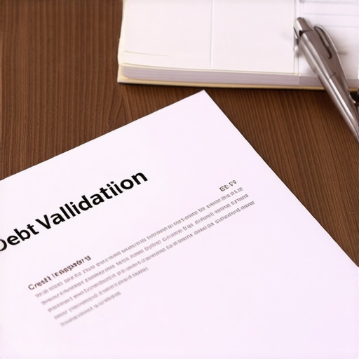 Person drafting a credit validation letter with credit reports nearby