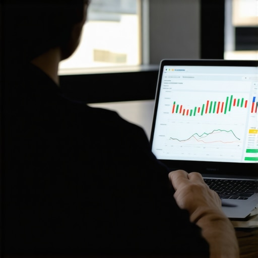 Person analyzing credit reports on laptop for financial health