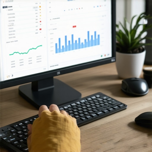 Person reviewing credit reports on a laptop for credit score maintenance