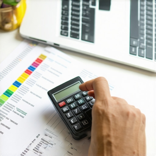 Individual reviewing debts and income to improve debt-to-income ratio