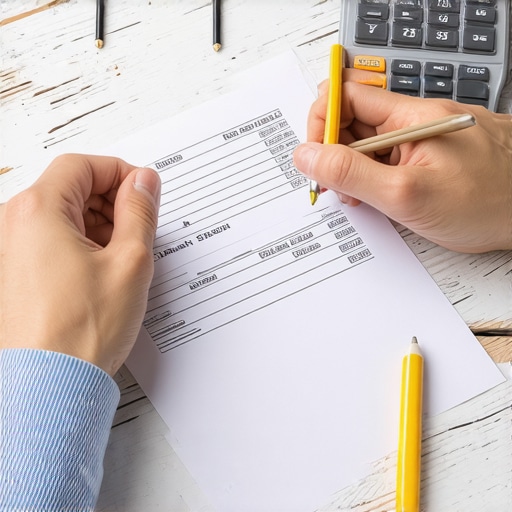 Organized Bank Statements for Dispute Person highlighting important details on bank statements for credit dispute
