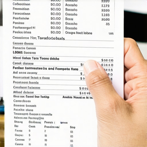 Organizing Bank Records for Dispute Person reviewing and highlighting bank statements for credit dispute evidence