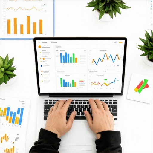 A professional reviewing credit reports and dispute documents on a laptop to maintain credit health.