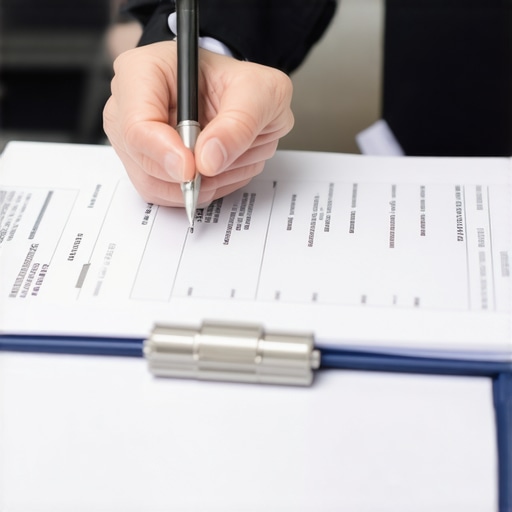 Person examining credit reports with financial documents laid out