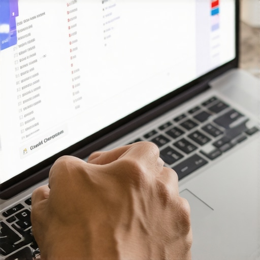 Reviewing Credit Report for Home Loan Application Person analyzing credit report on laptop, highlighting credit correction and update process.
