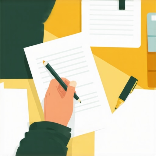 Person analyzing credit reports and preparing dispute letters