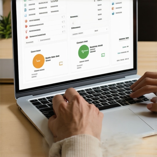 Using Credit Monitoring Software Effectively Person reviewing credit reports on laptop with credit tools displayed