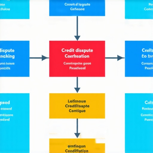 Flowchart illustrating the steps to dispute and resolve credit report errors.