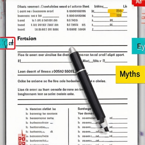 A detailed credit report with annotations and highlights of key errors and strategic points.