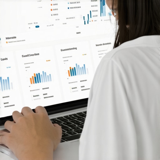 Person monitoring credit scores on a laptop to maintain financial health.