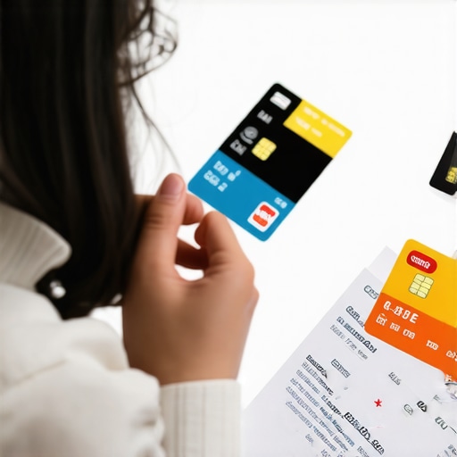 Person consulting with bank representative about credit limit increase