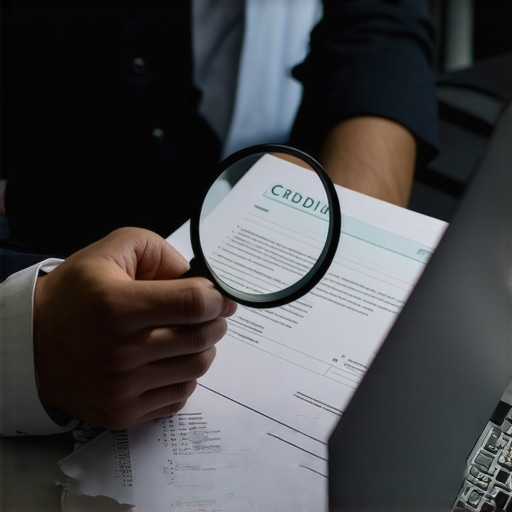 Disputing Credit Errors Effectively Individual analyzing credit report to identify inaccuracies for dispute.