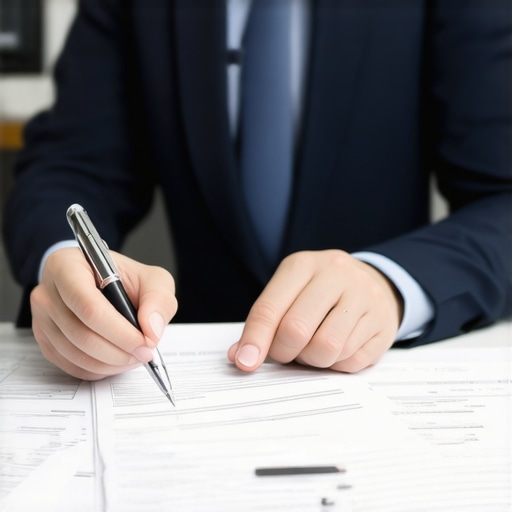 Person examining credit report and writing dispute letter
