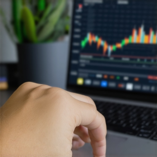 Person analyzing credit report on laptop with charts and graphs.
