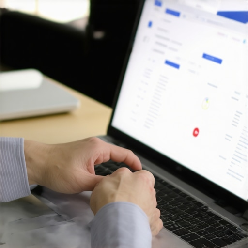 Person reviewing credit reports and managing credit tools on a laptop.