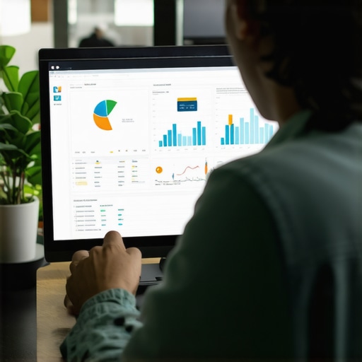 Effective Credit Monitoring Tools in Action Person analyzing credit report data on a laptop with financial graphs