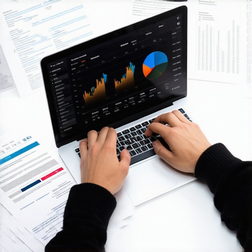 Individual reviewing credit scores on a laptop, symbolizing proactive credit maintenance.