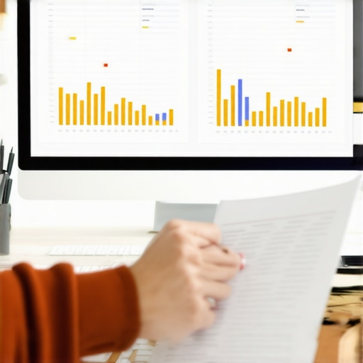 Person analyzing credit reports and financial data on a laptop