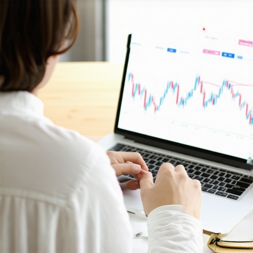 Individual analyzing credit report on a computer to ensure ongoing credit health