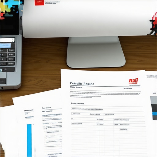 A professional workspace with legal documents; ready for credit dispute submission