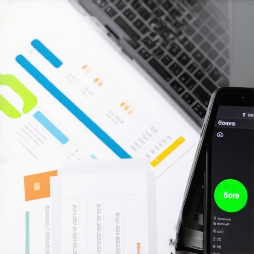 A person using digital tools to manage and monitor credit scores and disputes.