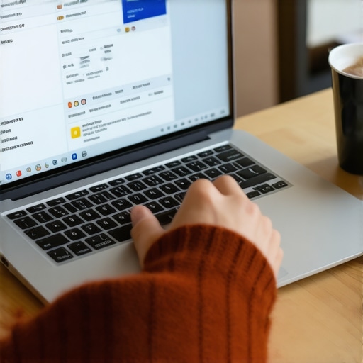 Individual analyzing credit report on laptop to assess inquiries before requesting a limit increase