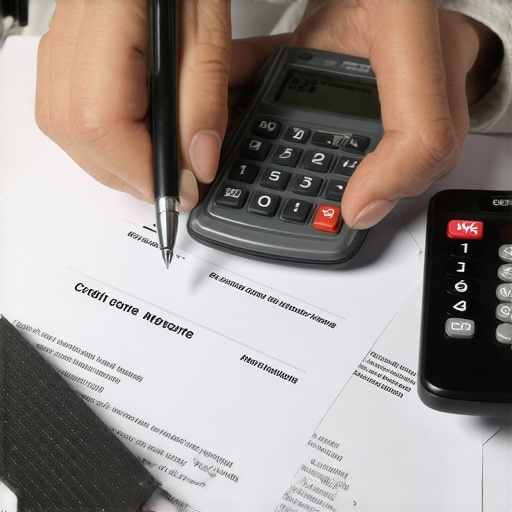 Person analyzing credit reports and financial documents to boost credit score.
