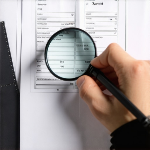Person examining credit reports carefully to identify inaccuracies.