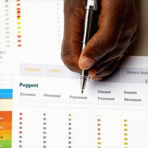 Person reviewing a calendar with payment dates highlighted to optimize credit score boosting.