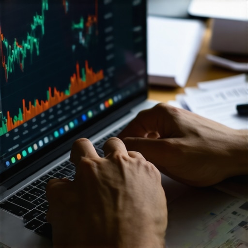 Person analyzing credit reports and charts on a laptop, symbolizing ongoing credit management.