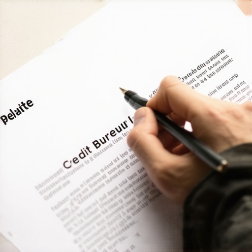 Verifying Credit Report Corrections Person reviewing credit report after dispute correction process