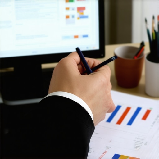 Person reviewing credit report and financial documents to improve credit mix