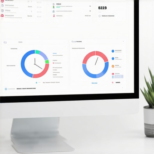 A sleek digital dashboard showing real-time credit scores and alerts related to financial health.