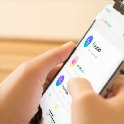 Person reviewing credit scores on a smartphone app