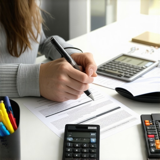 Individual analyzing credit report and submitting online disputes for error correction.